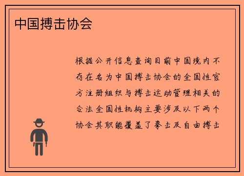 中国搏击协会